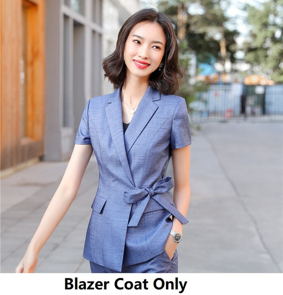 Comma Short Blazer blue elegant Fashion Blazers Short Blazers 