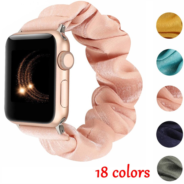 18 Styles of Apple Watch Straps Scrunchie Elastic Strap 38mm 42mm