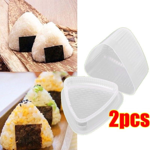 2PCS Sushi Mold Onigiri Rice Ball Food Press Triangular Sushi Maker Mold  Kitchen