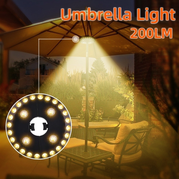 Warm White White Patio Umbrella Accessories Wireless 28 Led Light Outdoor Indoor Use Patio Umbrellas Camping Tents Emergency Light Wish