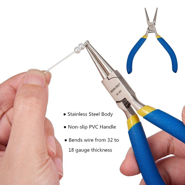 Multi-Purpose Jewelry Pliers Round Nose End Cutting Wire Pliers Craft Hand Tools 