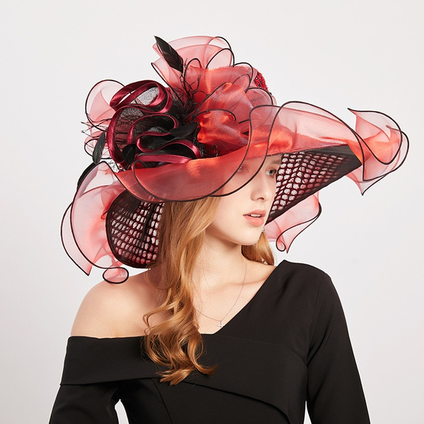 Women's Hats Kentucky Derby Wide Brim 
