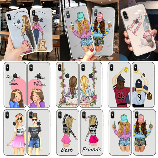 Cartoon Transparent Silicone Best Friend Phone Case for IPhone 7 8 Plus XS MAX XR Cute Soft Sister Bro Couple Cover for IPhone X 6 6S Plus 5 SE Iphone 11 Promax Coque Fundas | Wish Cartoon Transparent Silicone Best Friend Phone Case for IPhone 7 8 Plus XS MAX XR Cute Soft Sister Bro Couple Cover for IPhone X 6 6S Plus 5 SE Iphone 11 Promax Coque Fundas | Wish