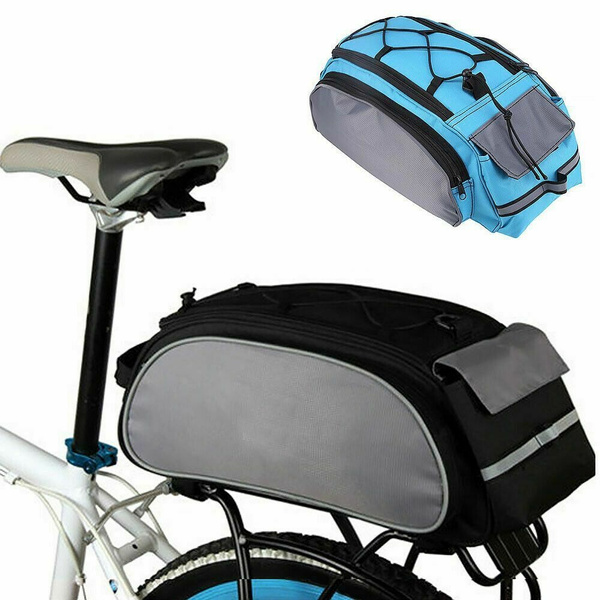 13L Bicycle Seat Rear Bag Bike Pannier Rack Pack Shoulder Bag Cycling UK