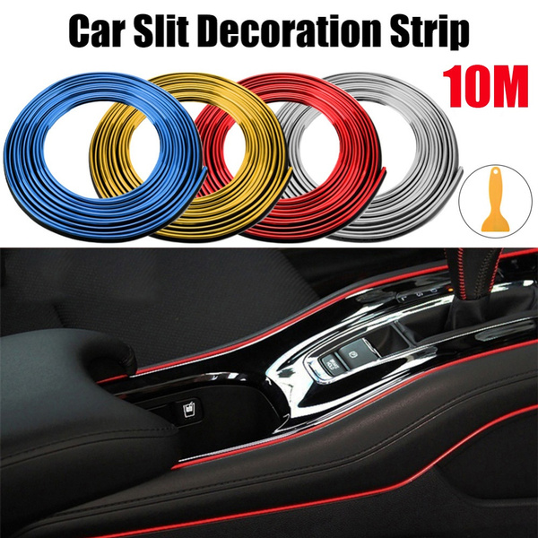 Hot Universal Car-Styling Accessories Flexible Car Interior Decoration Moulding  Trim Strips Line DIY Stickers （0.3/2/3/4/5/8/10M）