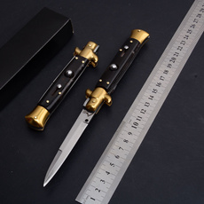 Brass, Italian, springassistknife, Jewelry