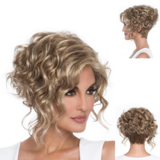 wig, hairstyle, heatresistantfibersynthetic, asymmetric