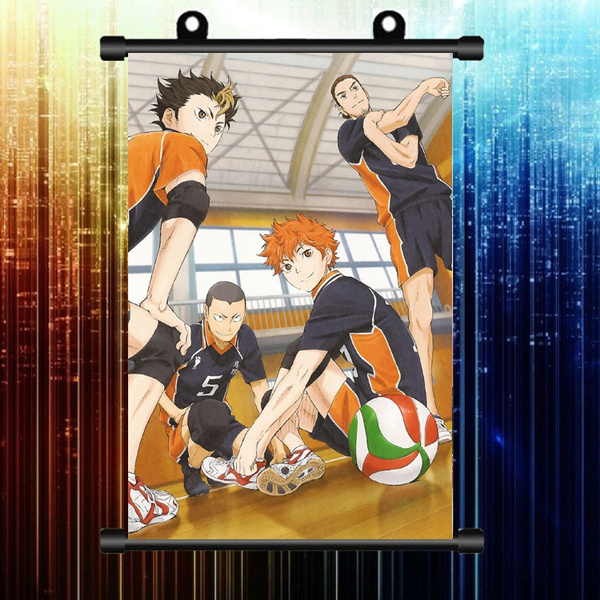 Anime Haikyuu Poster Volleyball, Anime Haikyuu Room Decor