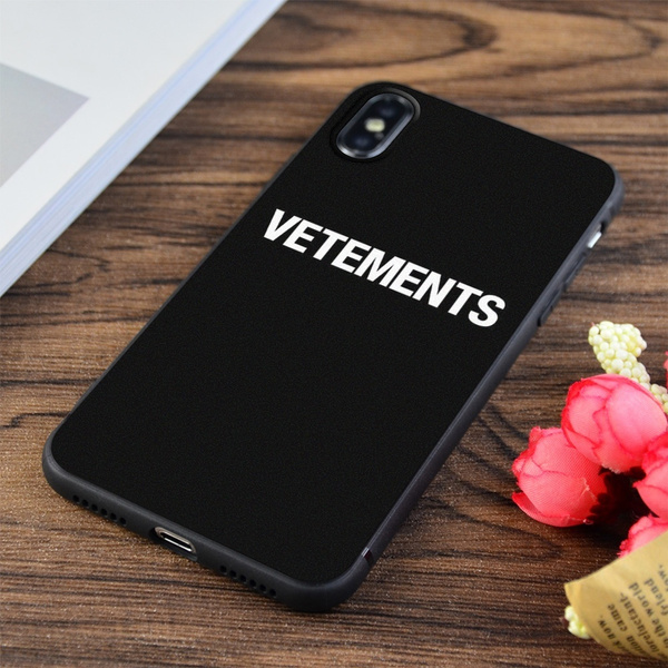 VETEMENTS for iPhone (未装着) Vetements Print Soft Silicone Matt Case For Apple iPhone and