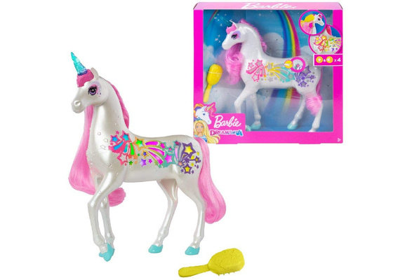 barbie brush n sparkle unicorn