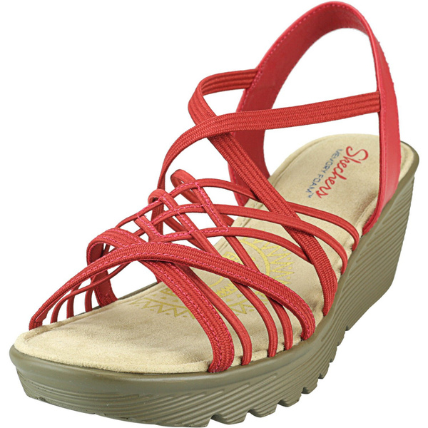 Crossed Wires Ankle-High Wedged Sandal 