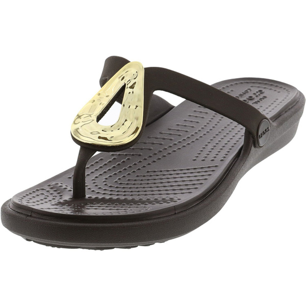 Crocs Women's Sanrah Liquid Metallic Sandal | Wish
