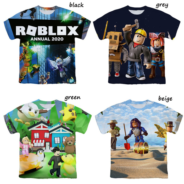 2020 Fashion Kids 3d T Shirt Print Roblox Funny Boys And Girls Short Sleeve Casual Round Neck Tees Wish - funny roblox pictures for girls
