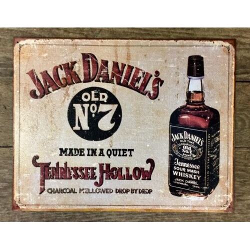 Jack Daniel's Tennessee Sour Mash Whiskey metal tin sign buy wall art 