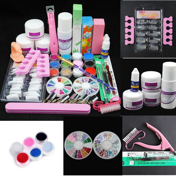 Morovan Acrylic Nail Kit for Beginners - Acrylic Nails Extension Kit Acrylic  Pow | eBay