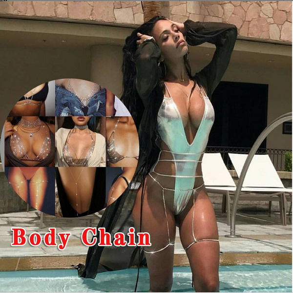 Body Chain Crossover Belly Waist Bikini Beach Slave Fashion Jewelry 