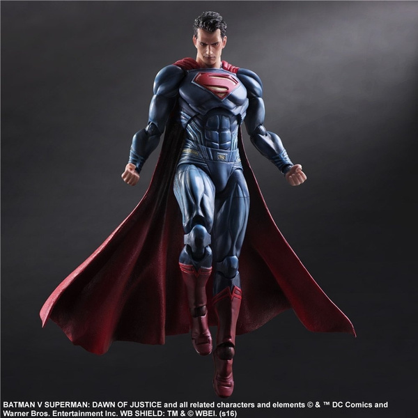 Superman Action Figure Play Arts Kai Dawn of Justice Toy Doll Model Collect 