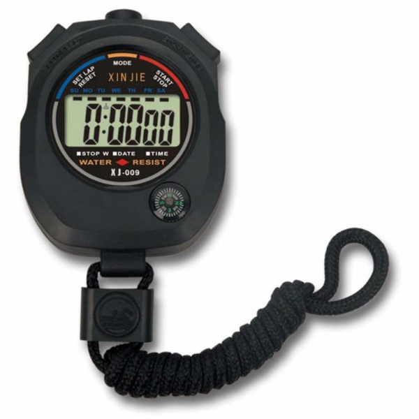 Waterproof Digital LCD Stopwatch Chronograph Timer Counter Sports Alarm Counter 