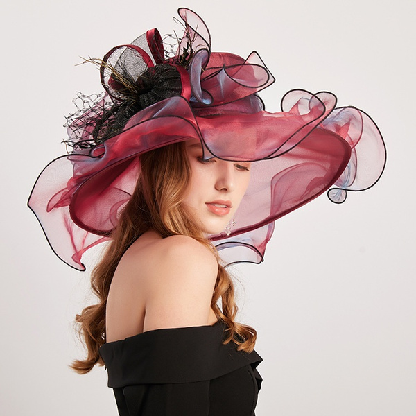 Ladies Organza Kentucky Derby Cap 