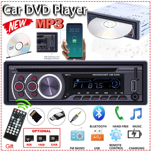 antiek Fobie Ambassade New 1Din Car DVD Player Car Radio Stereo 12V USB Charge Car MP3 Player  Bluetooth Autoradio Support CD VCD DVD AUX USB SD FM Radio with Remote  Control | Wish