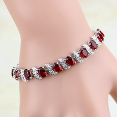 rubybracelet, Charm Bracelet, Silver Jewelry, Jewelry