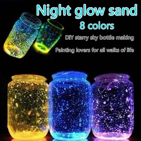 1 Pack Fluorescent Glow in the Dark Sand Particles Glow Pigment DIY Party Decor 