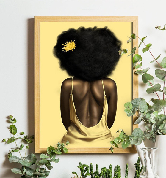 African American Canvas Art Print Black Girl Magic Wall Art Picture HD  Print Canvas Poster Oil Painting Home Decor Wall Pictures Wall Decor Living  Room No Framed
