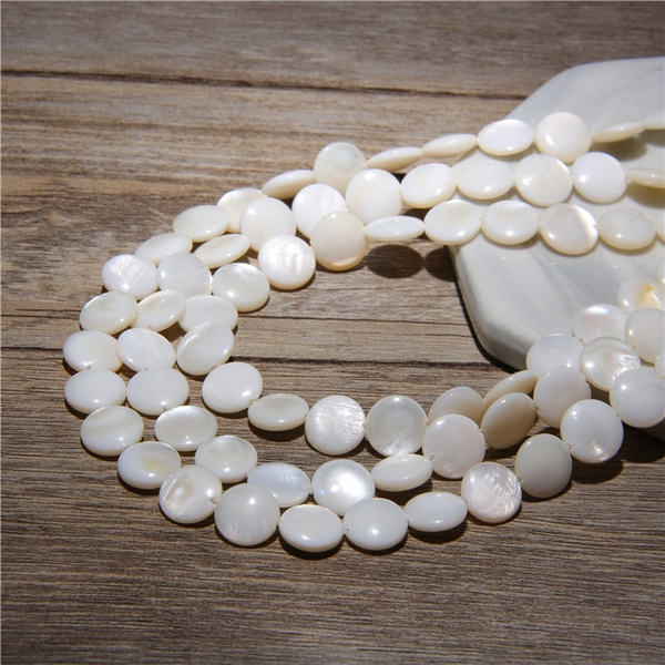 Natural Small Faceted Shell Beads Tiny White Mother Of Pearl Shell Loose  Beads for Jewelry Making DIY Necklace Bracelet 15inches