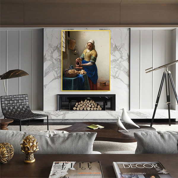 Large Size The Milkmaid By Johannes Vermeer Wall Art Poster And Prints   5eca3f1d2262335880d4e7cf Large 