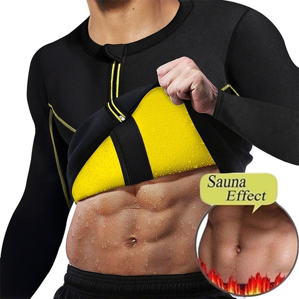 SOLCYSX Sauna Suit for Men Sweat Sauna Jacket Workout Shirt India | Ubuy