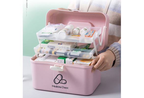 Medicine Cabinet Home Large Capacity Medical Box Portable Storage Box First  Aid Medicine Box