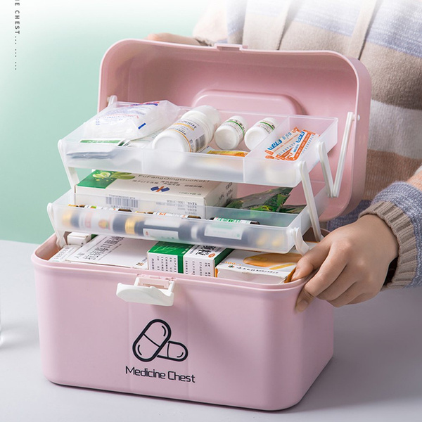 Medicine Cabinet Home Large Capacity Medical Box Portable Storage Box First  Aid Medicine Box