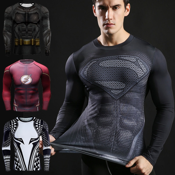 Superhero long hot sale sleeve shirts