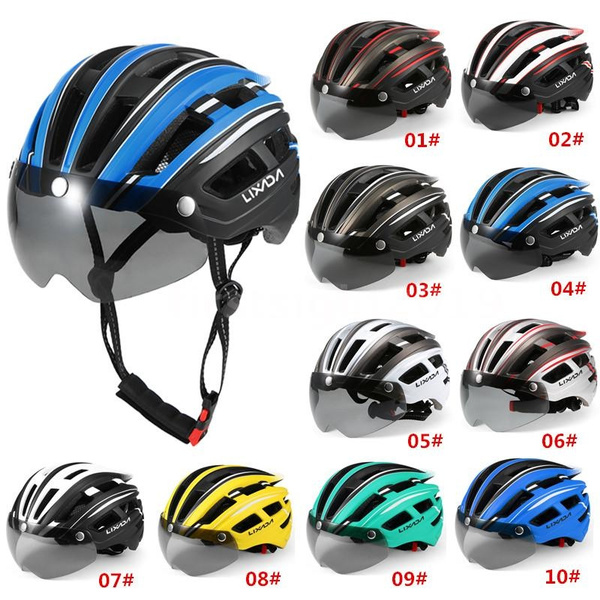 Lixada Mountain Bike Helmet Motorcycling Helmet with Back Light