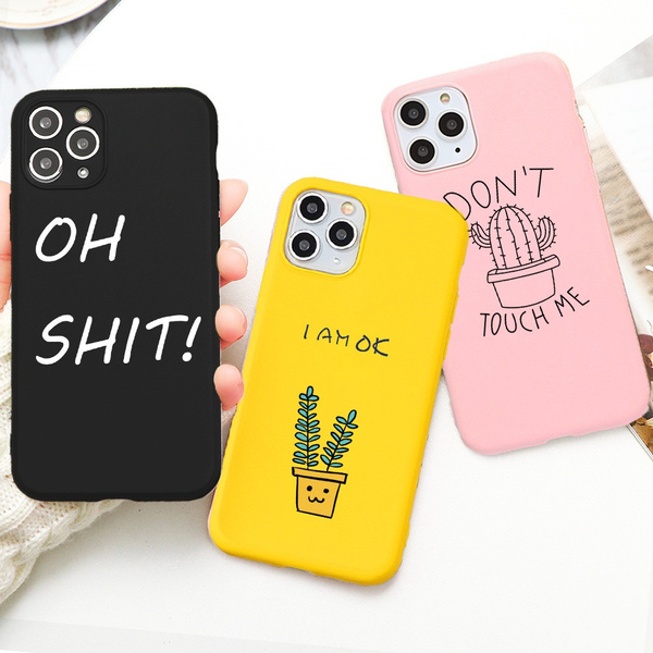 Funny Phone Case Cover for iPhone 11 Pro Max 12 SE 2020 XR X XS Max 6S  Samsung Galaxy S20 Ultra A51 A71 A01 S8 S9 S10 Plus S10e S7 A10 A20