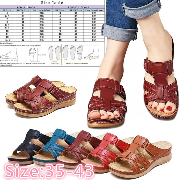 Tallas Grandes 35-43 Moda Mujer Chanclas Sandalias Zapatos De Playa  Zapatillas Zapatillas Sandalias De Punta Abierta Vintage Antideslizante  Transpirable Verano Casual Zapatos Pantufas Feminino Ciabatte Donna | Wish