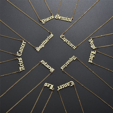 virgo, zodiacnecklace, Jewelry, Necklace