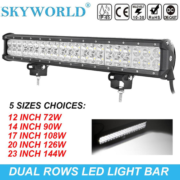 Dual Row 14inch 480W LED Light Bar Spot Flood Combo Work Car ATV SUV 15 16 - Foto 13