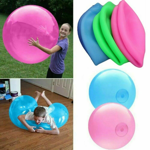 UK 120cm Inflatable Bubble Ball Super Soft Stretch Large Outdoor Water Balloons 