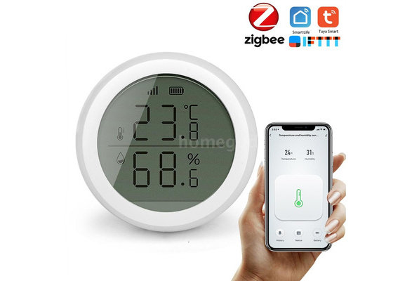 Tuya Smart ZigBee Temperature And Humidity Sensor With LCD Display