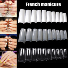 acrylicuvgelmanicuretip, halffrenchfalsenail, nail tips, Beauty