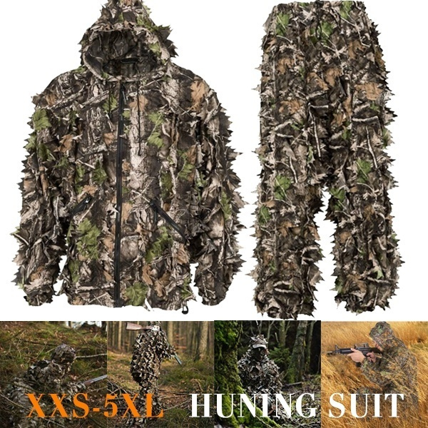 Outdoor Hunting Gear Super Natural Camouflage Leafy Hunting Suit
