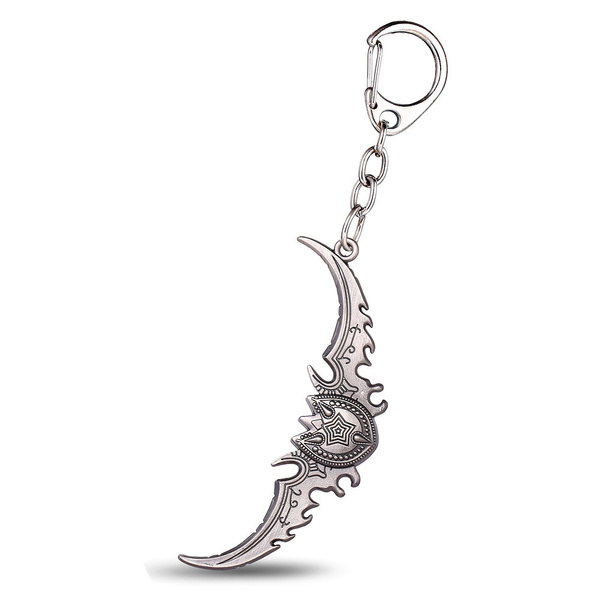 World of Warcraft Keychain Ax Weapons The Lich King Frostmourne Chain Sword 