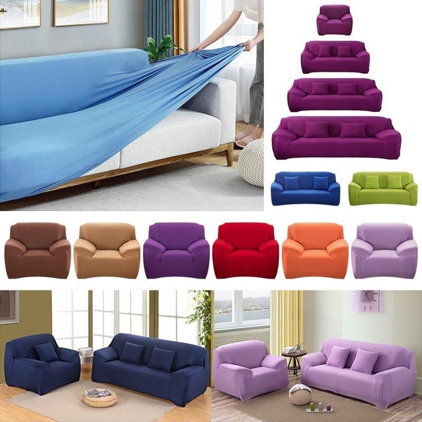 Stretch Elastic Sofa Cover For Living Room Furniture Armchairs Couch 