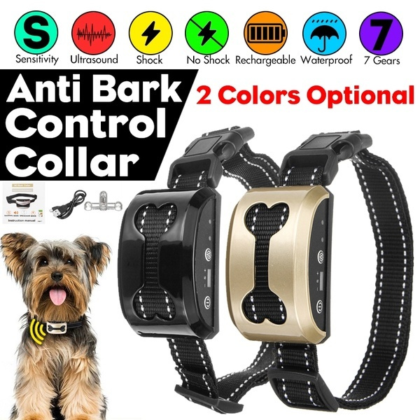 adjustable bark control dog collar