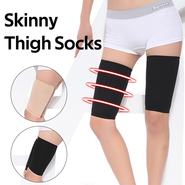 Details about   1 Pair Slimming Thighs Shaper Elastic Stretch Plastic Leg Socks Set For Leg US 