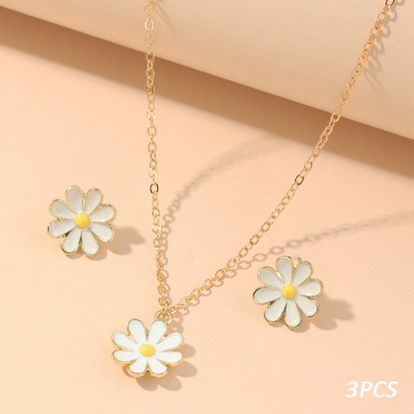 daisy jewelry set