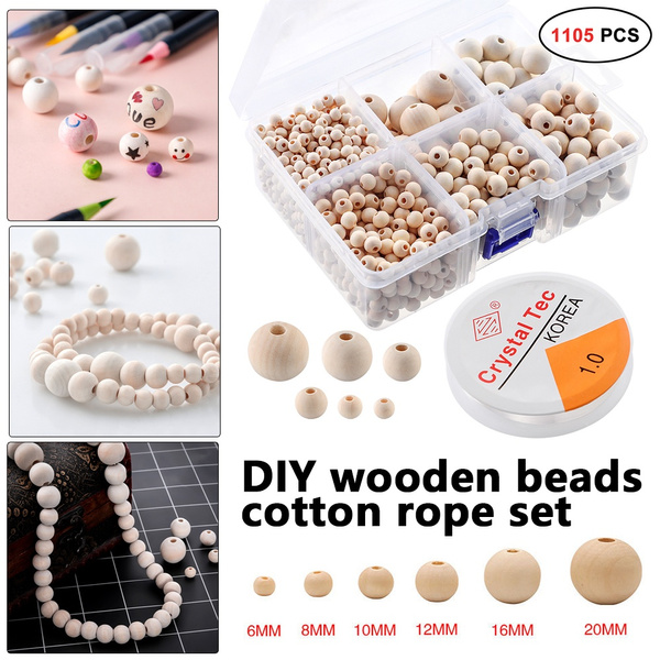 DIY Ball Wooden Craft Natural Jewelry Wood Bead Beads Spacer Unpainted Round DIY Ball Wooden Craft Natural Jewelry Wood Bead Beads Spacer Unpainted Round
