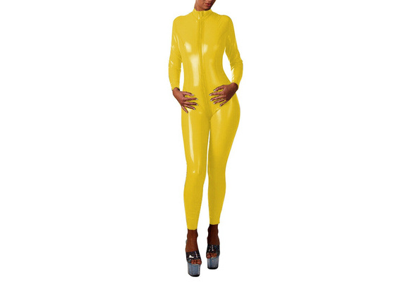 Yellow Latex Dresses