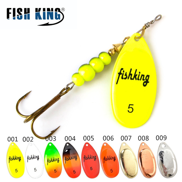 FISH KING Spinner Bait 3.9g 4.6g 7.4g 10.8g 15g Spoon Lures pike